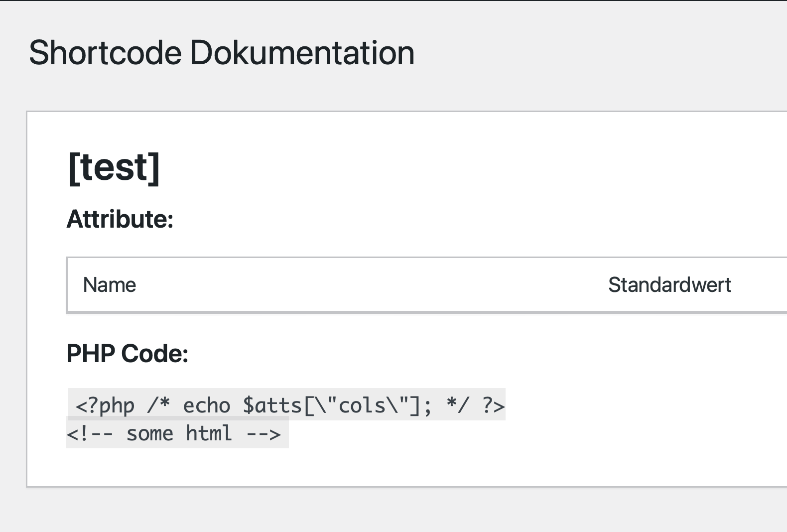 Shortcode-library-feature Lösung für Shortcode-Bibliothek