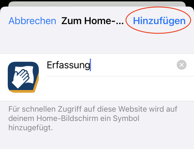 Zum Home-Bildschirm
